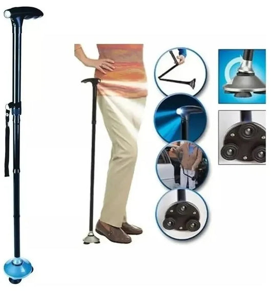 Baston Ortopedico Trusty Cane Con Linterna Luz Led Plegable
