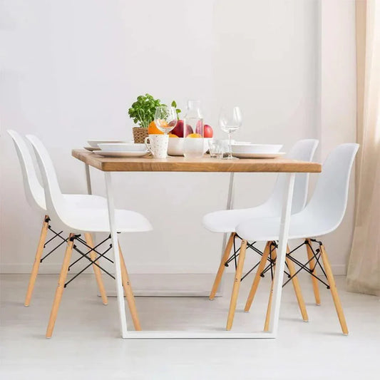 Kit de sillas X4 tipo Eames Para comedor , oficina y decoración