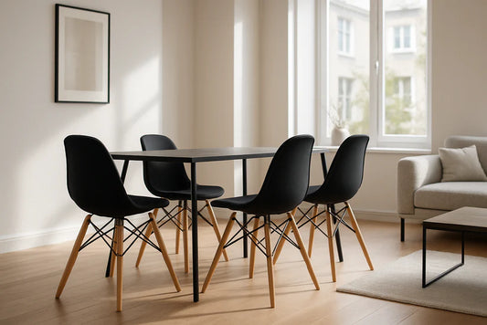 Kit de sillas X4 tipo Eames Para comedor , oficina y decoración
