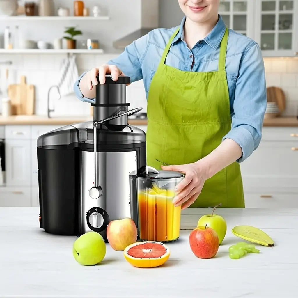 Extractor De Jugos Automatico SOKANY Frutas Y Verduras Acero