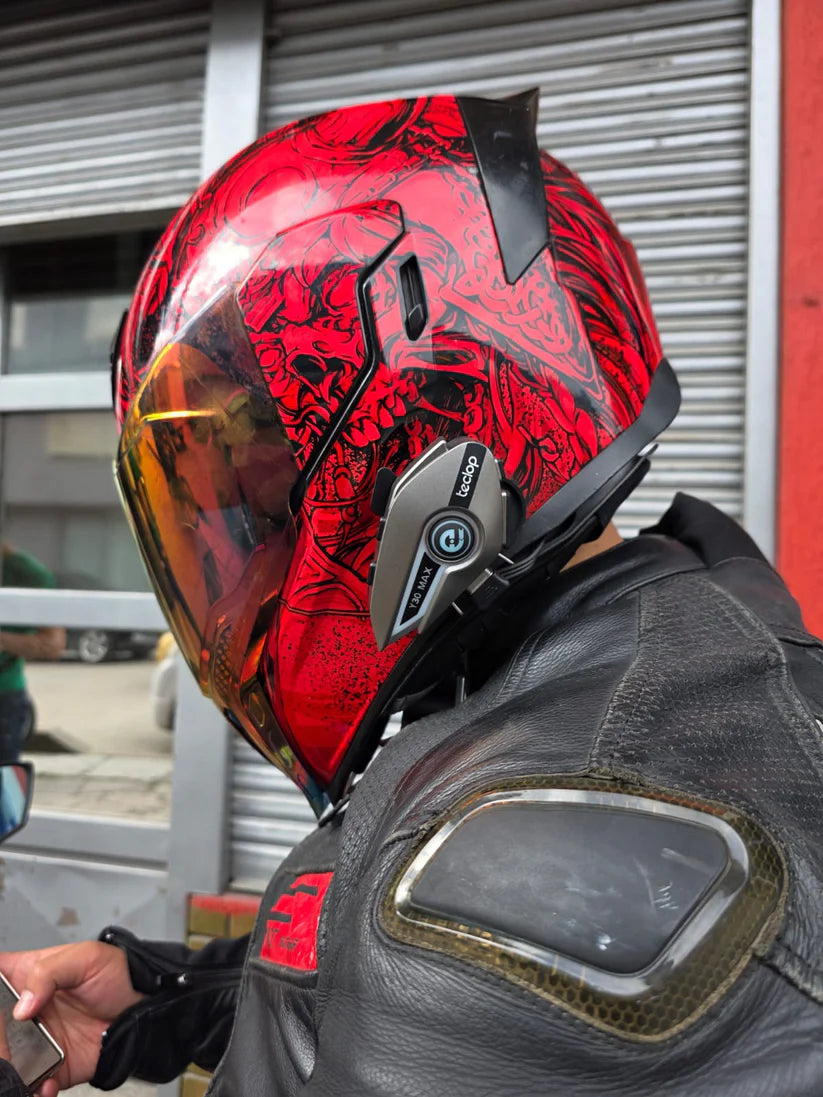 Intercomunicador Teclop Moto Y30 Max Negro/universal Rgb