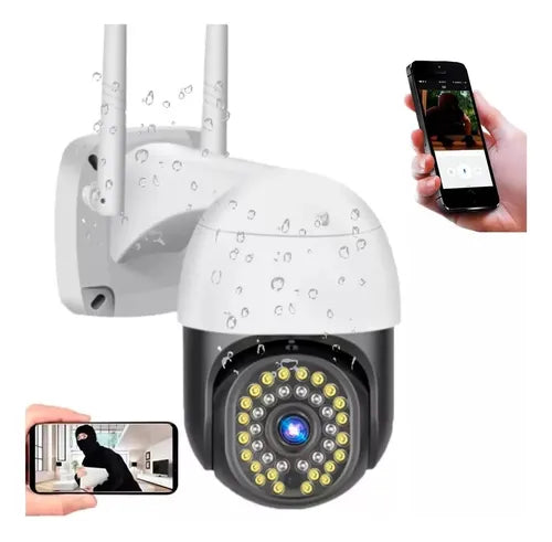 Camara Ip Domo Seguridad Exterior 1080 - 360 Ptz Lan