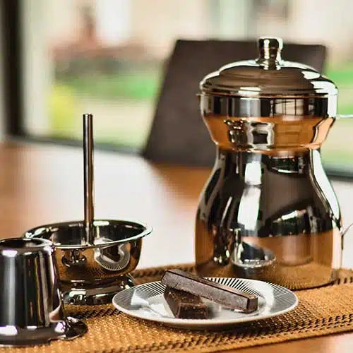 Olleta Chocolatera 1 Litro Acero Quirúrgico Accesorios