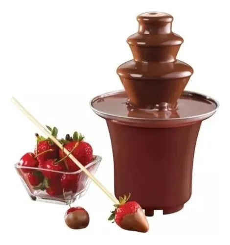 Mini Fuente Chocolate 3 Niveles Fondue Fountain En Acero
