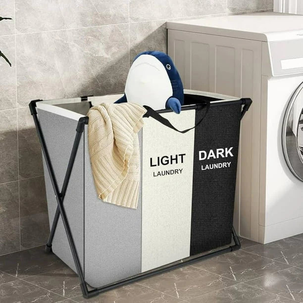 Cesto Triple Plegable Para Ropa Sucia