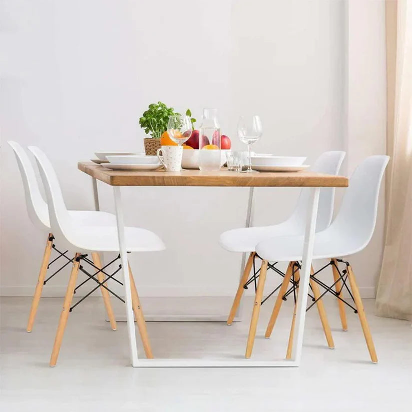 Kit de sillas X4 tipo Eames Para comedor , oficina y decoración