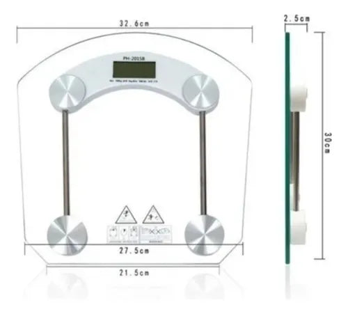 Bascula Digital Pesa Personas Baño Pantalla 180 Kg Digital