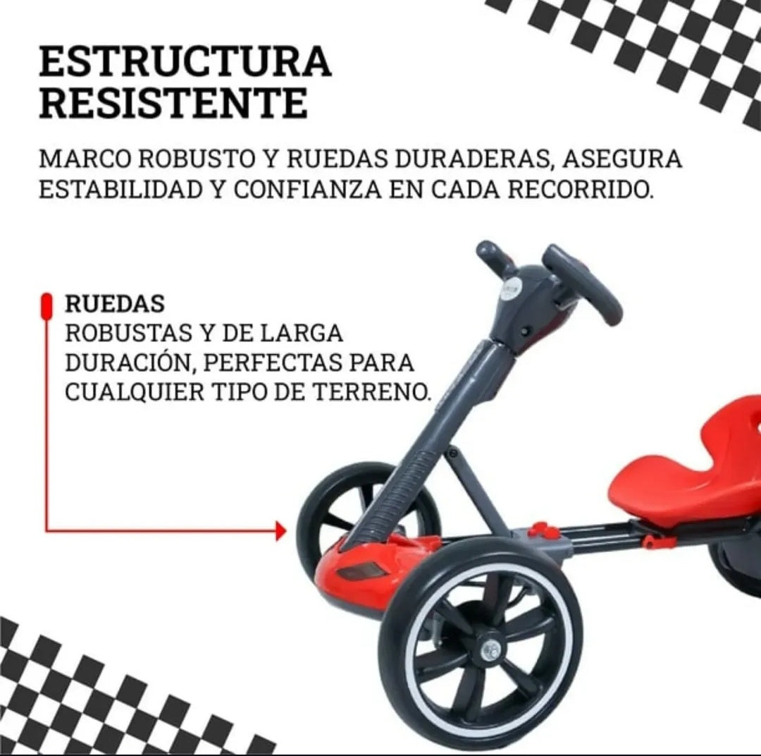 Carro Eléctrico Plegable Go Kart A acontrol Remoto