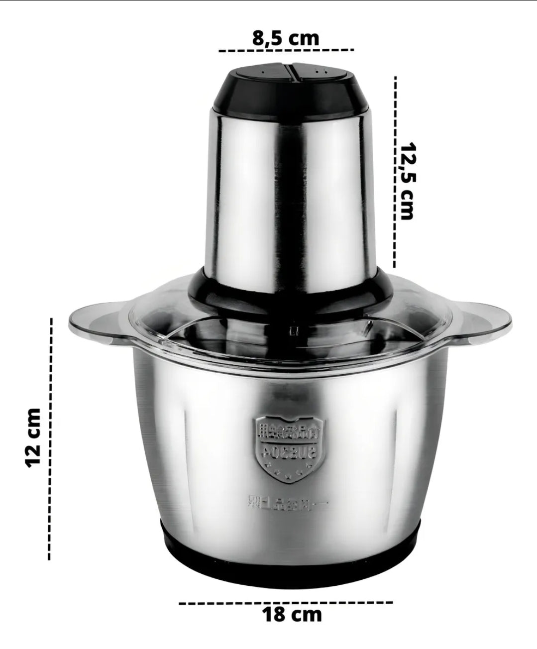 Procesador Eléctrico De Alimentos En acero inoxidable Hyllis 2L 850W